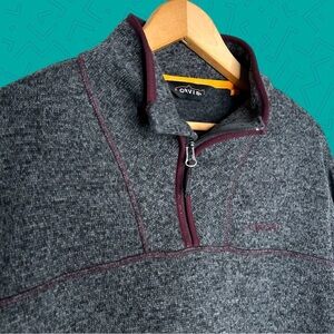 Orvis Quarter Zip Sweater Fleece Jacket